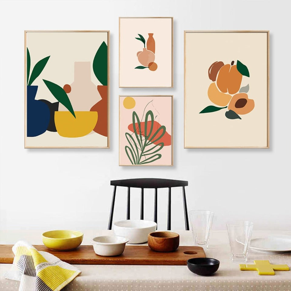 Scandinavia Abstract Still Life Figure - Canvas Wall Art Painting-Original Wall Arts