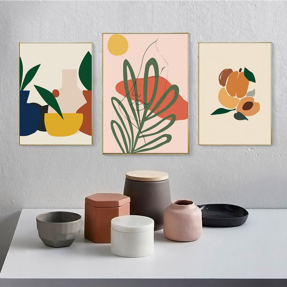 Scandinavia Abstract Still Life Figure - Canvas Wall Art Painting-Original Wall Arts