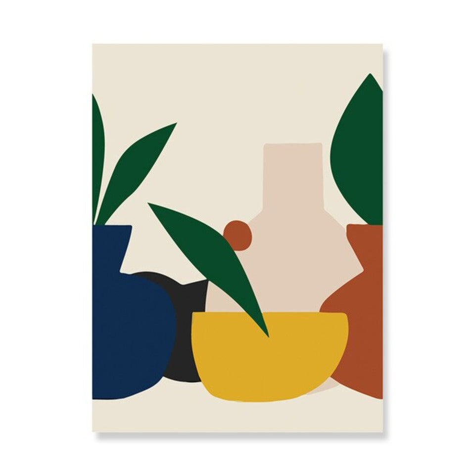 Scandinavia Abstract Still Life Figure - Canvas Wall Art Painting-Original Wall Arts