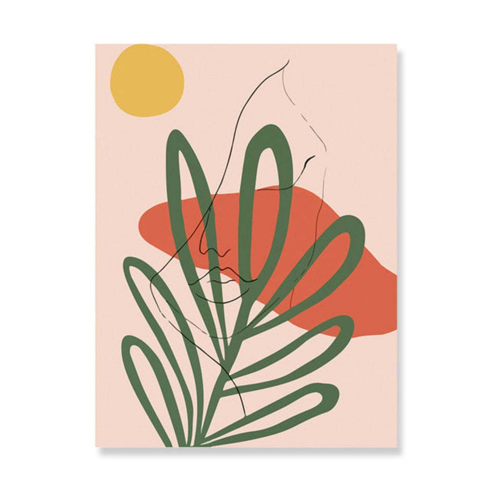 Scandinavia Abstract Still Life Figure - Canvas Wall Art Painting-Original Wall Arts