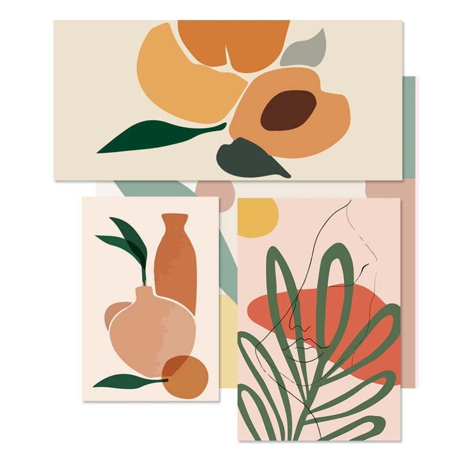 Scandinavia Abstract Still Life Figure - Canvas Wall Art Painting-Original Wall Arts