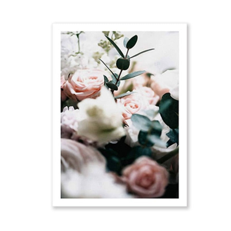 Modern Peonies Floral Canvas Painting Gallery Flower - Canvas Wall Art Painting-Original Wall Arts