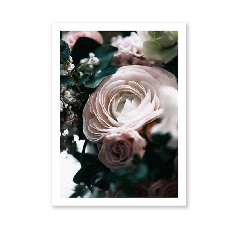 Modern Peonies Floral Canvas Painting Gallery Flower - Canvas Wall Art Painting-Original Wall Arts