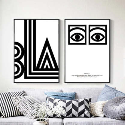 BLA Staring Eyes - Canvas Wall Art Painting-Original Wall Arts
