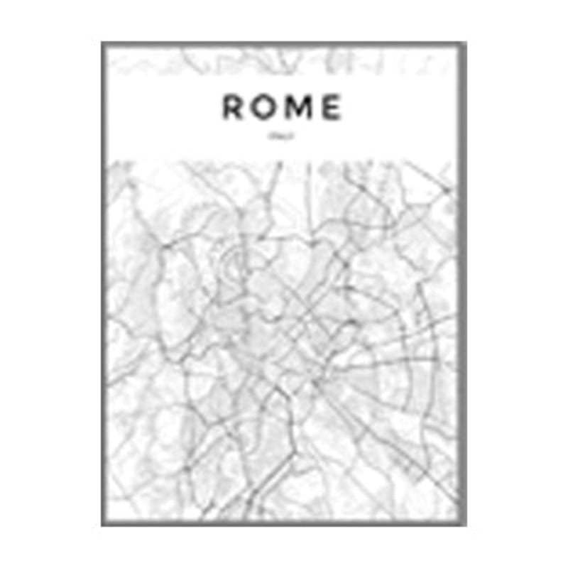 Modern City Maps Travel Contour - Canvas Wall Art Painting-Original Wall Arts