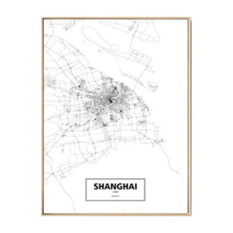 Modern City Maps Travel Contour - Canvas Wall Art Painting-Original Wall Arts