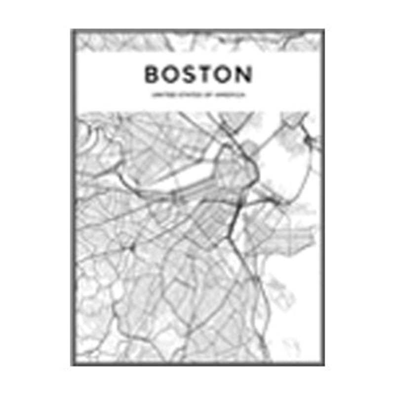 Modern City Maps Travel Contour - Canvas Wall Art Painting-Original Wall Arts