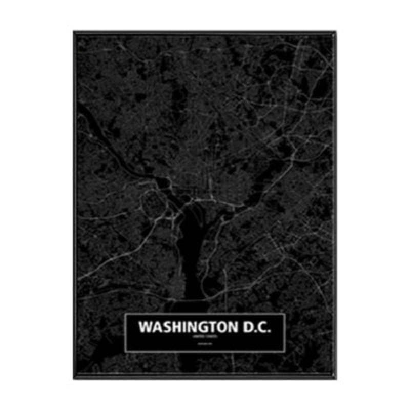 Modern City Maps Travel Contour - Canvas Wall Art Painting-Original Wall Arts