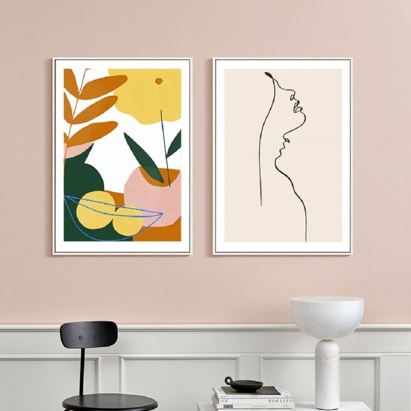 Abstract Scandinavia - Canvas Wall Art Painting-Original Wall Arts