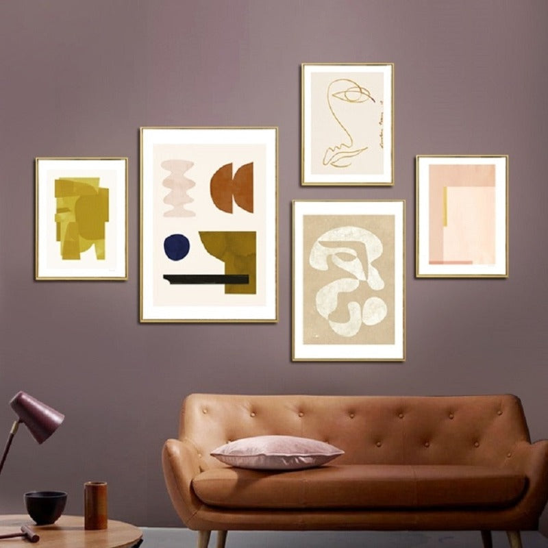 Abstract Scandinavia - Canvas Wall Art Painting-Original Wall Arts