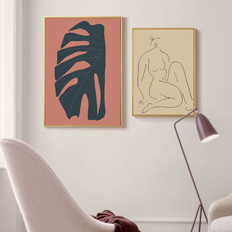 Scandinavia Abstract Still Life - Canvas Wall Art Painting-Original Wall Arts