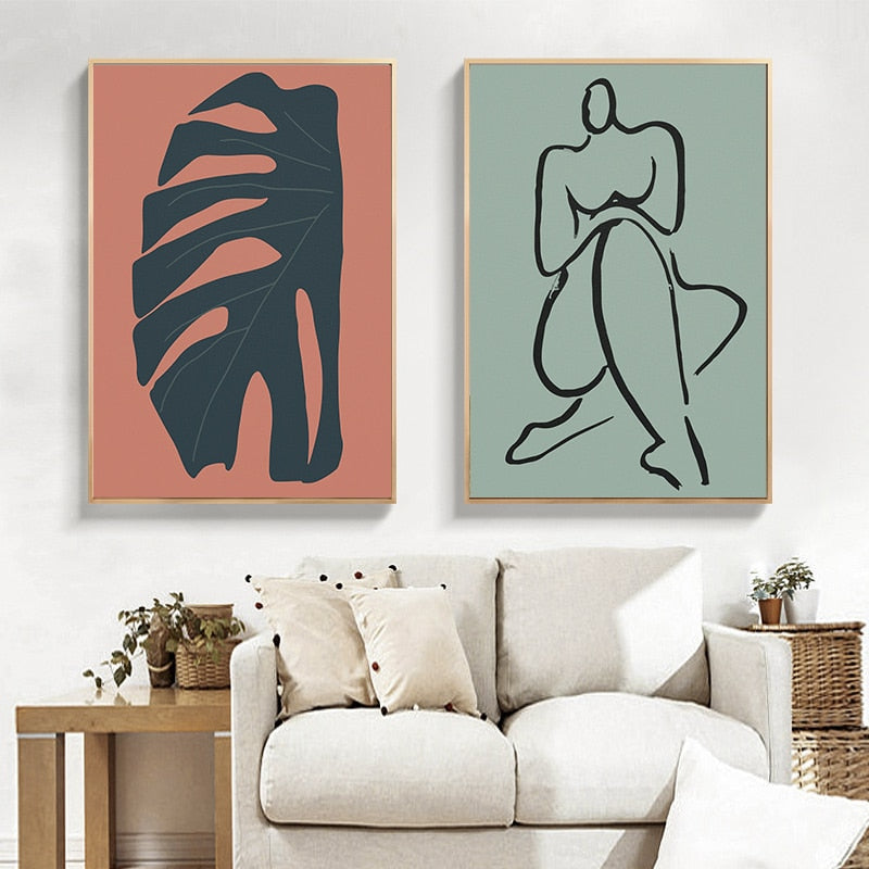Scandinavia Abstract Still Life - Canvas Wall Art Painting-Original Wall Arts