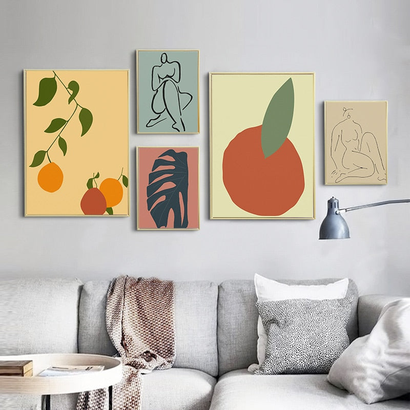 Scandinavia Abstract Still Life - Canvas Wall Art Painting-Original Wall Arts