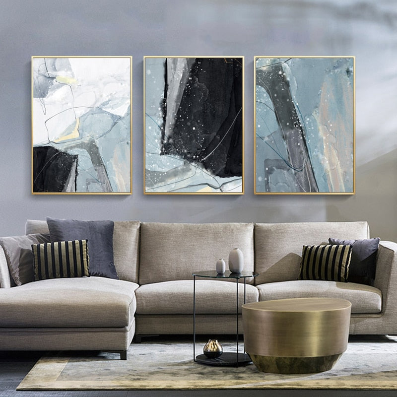 Nordic Marble - Canvas Wall Art Painting-Original Wall Arts