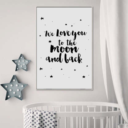 We Love You To The Moon and Back-Original Wall Arts