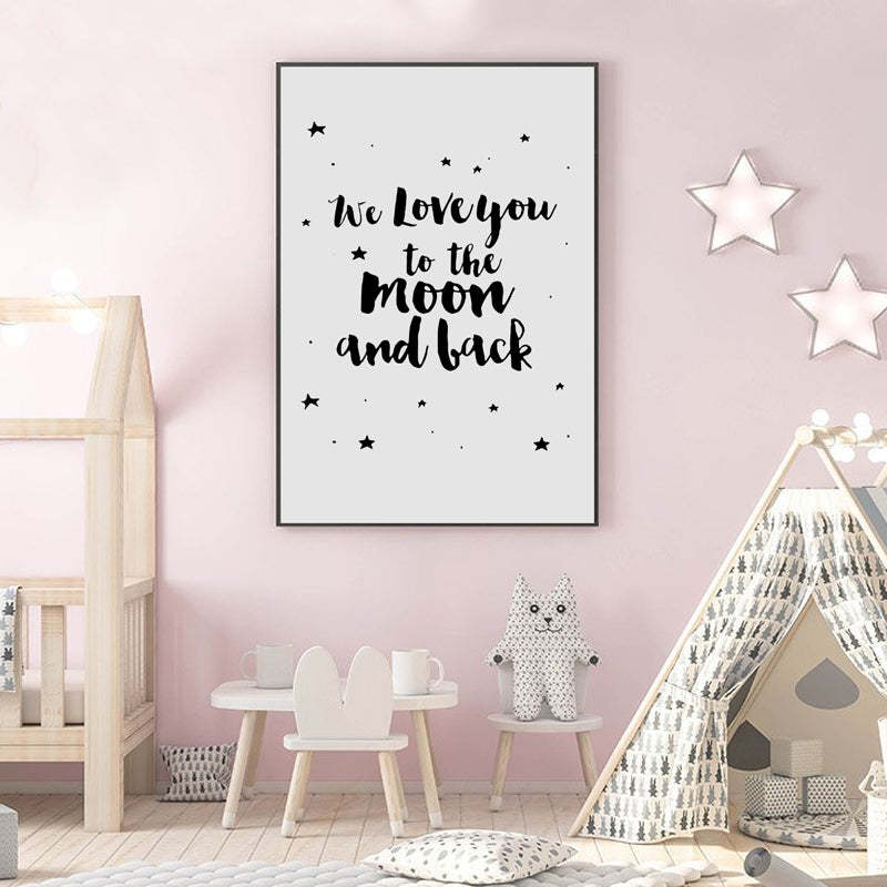 We Love You To The Moon and Back-Original Wall Arts