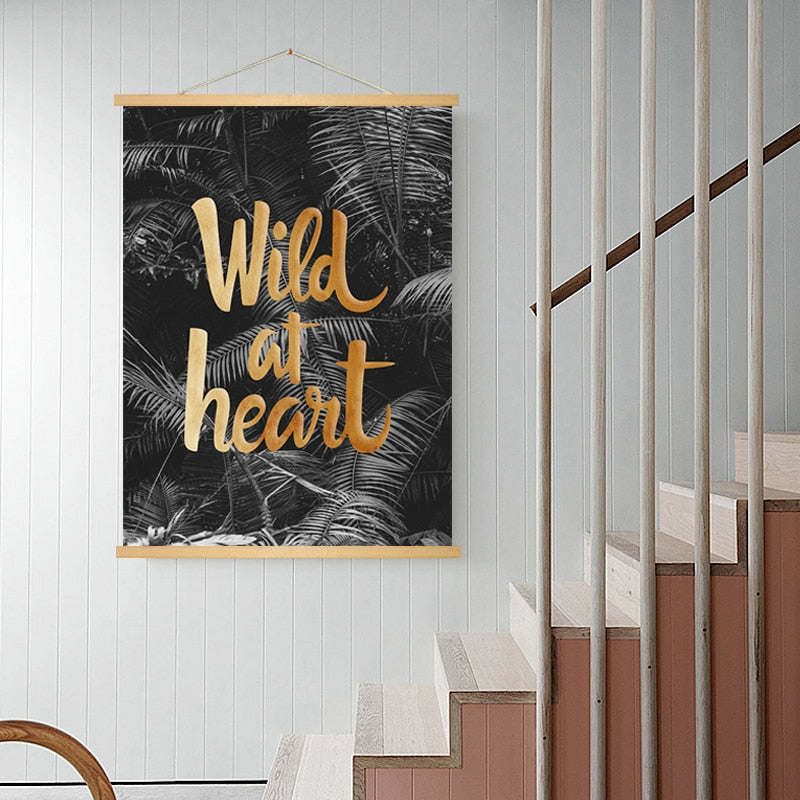 Wood Poster Hanger - Canvas Wall Art Painting-Original Wall Arts