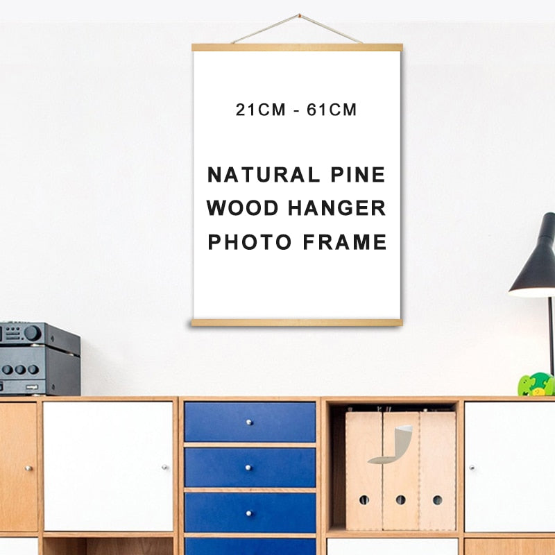 Wood Poster Hanger - Canvas Wall Art Painting-Original Wall Arts