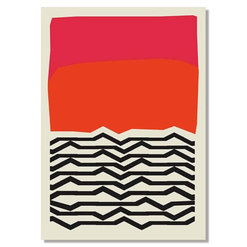 Multicolored Abstract Geometric Wall Art  - Canvas Wall Art Painting-Original Wall Arts