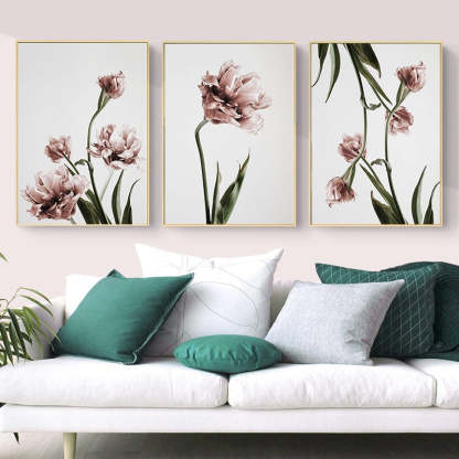Modern Tulip Flower Prints Wall Art - Canvas Wall Art Painting-Original Wall Arts