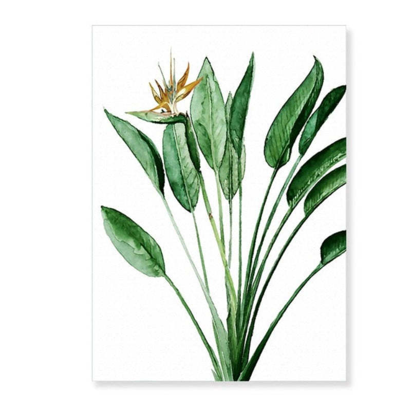 Modern Scandinavian Alocasia Leaves - Canvas Wall Art Painting-Original Wall Arts