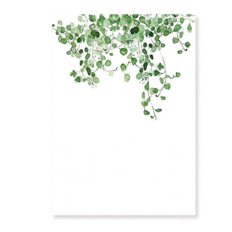 Modern Scandinavian Alocasia Leaves - Canvas Wall Art Painting-Original Wall Arts