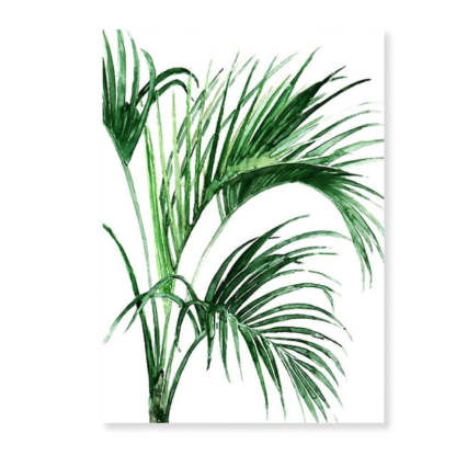 Modern Scandinavian Alocasia Leaves - Canvas Wall Art Painting-Original Wall Arts