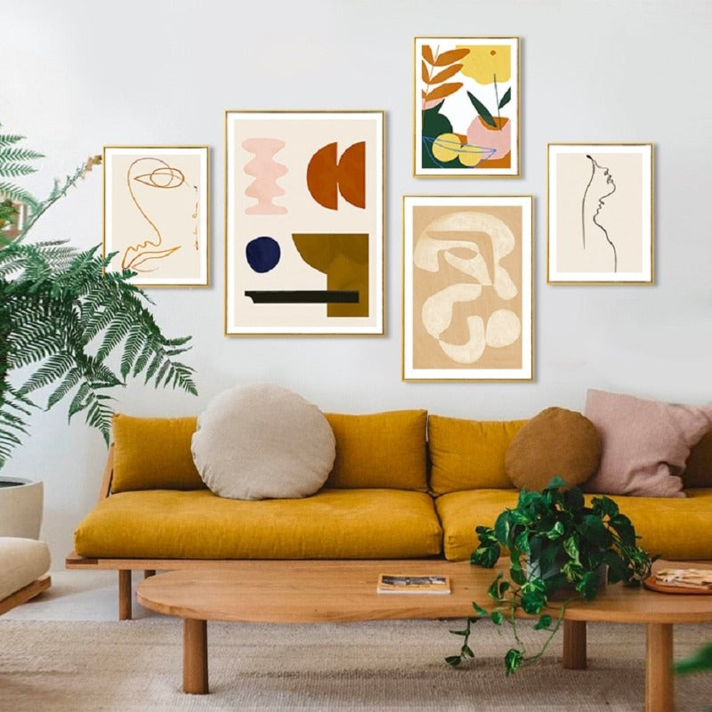 Abstract Scandinavia - Canvas Wall Art Painting-Original Wall Arts