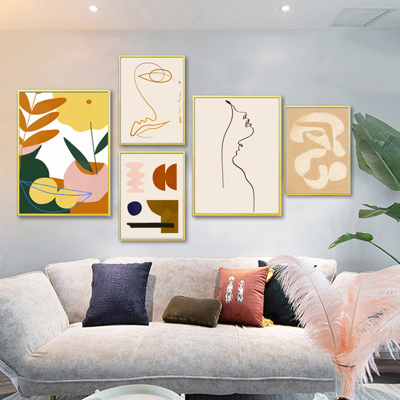 Abstract Scandinavia - Canvas Wall Art Painting-Original Wall Arts