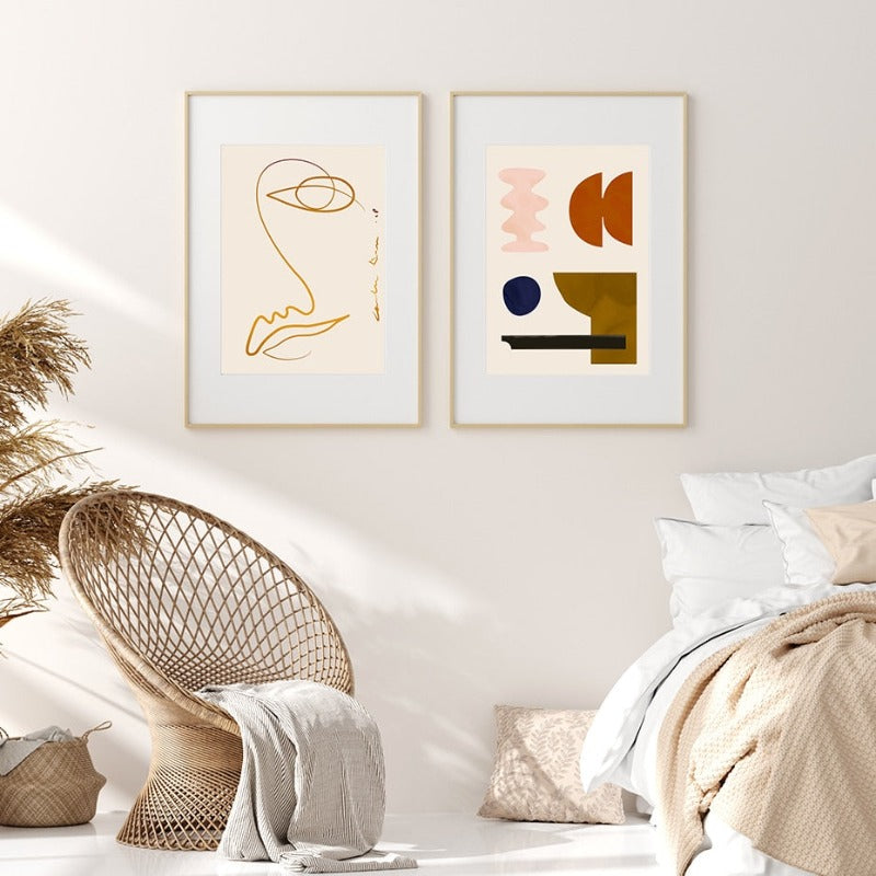 Abstract Scandinavia - Canvas Wall Art Painting-Original Wall Arts