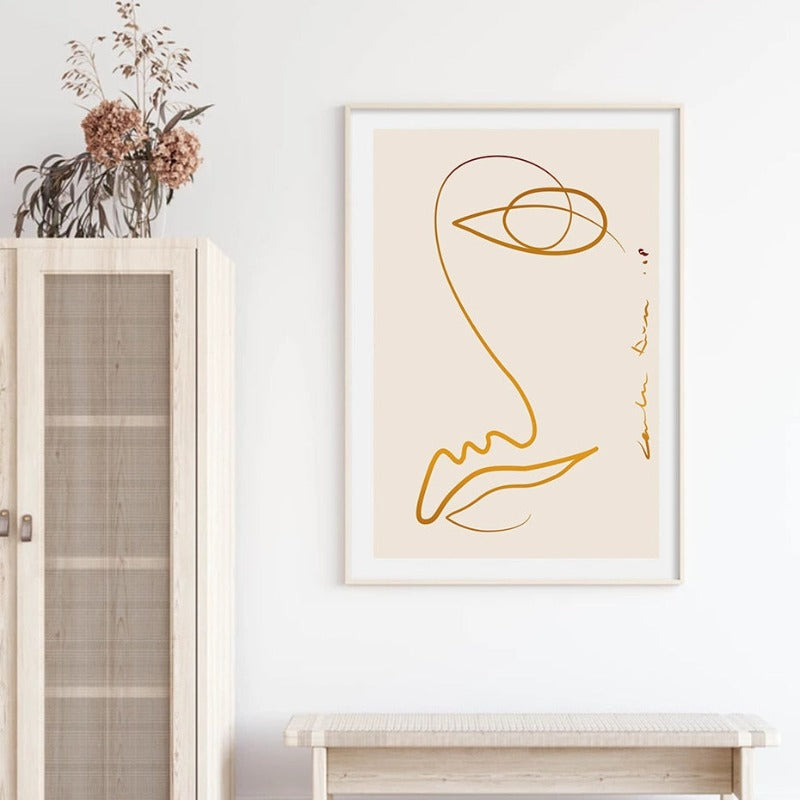 Abstract Scandinavia - Canvas Wall Art Painting-Original Wall Arts