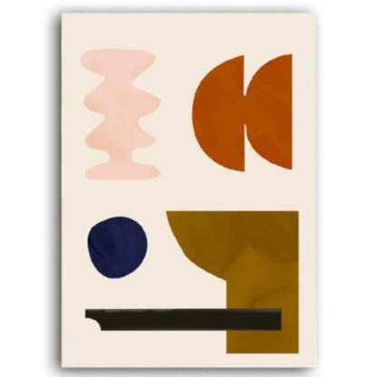 Abstract Scandinavia - Canvas Wall Art Painting-Original Wall Arts