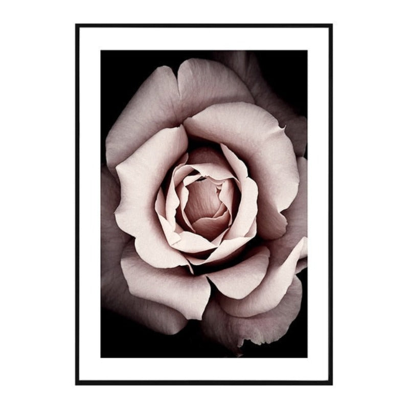 Pink Peony Floral Pictures Beauty Quotes - Canvas Wall Art Painting-Original Wall Arts