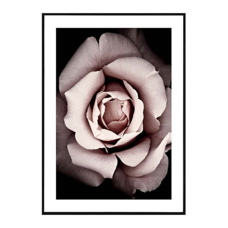 Pink Peony Floral Pictures Beauty Quotes - Canvas Wall Art Painting-Original Wall Arts