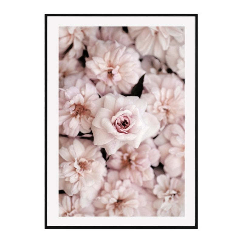 Pink Peony Floral Pictures Beauty Quotes - Canvas Wall Art Painting-Original Wall Arts