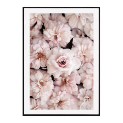 Pink Peony Floral Pictures Beauty Quotes - Canvas Wall Art Painting-Original Wall Arts