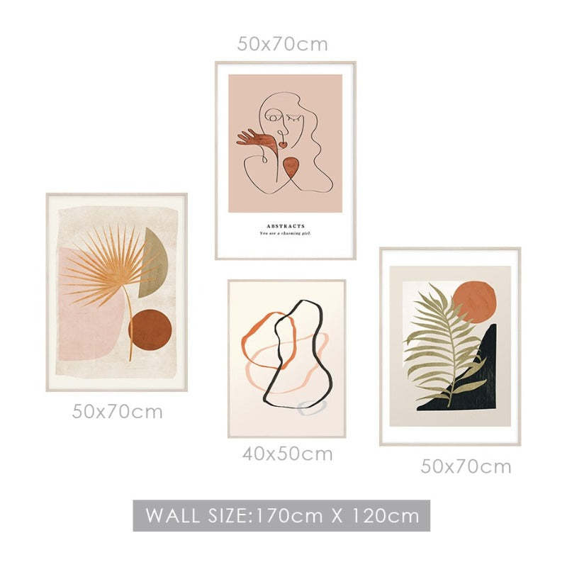 Boho Style Gallery - Canvas Wall Art Painting-Original Wall Arts
