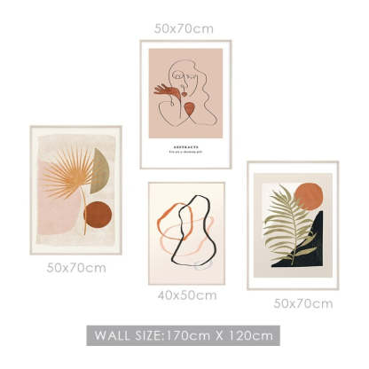 Boho Style Gallery - Canvas Wall Art Painting-Original Wall Arts