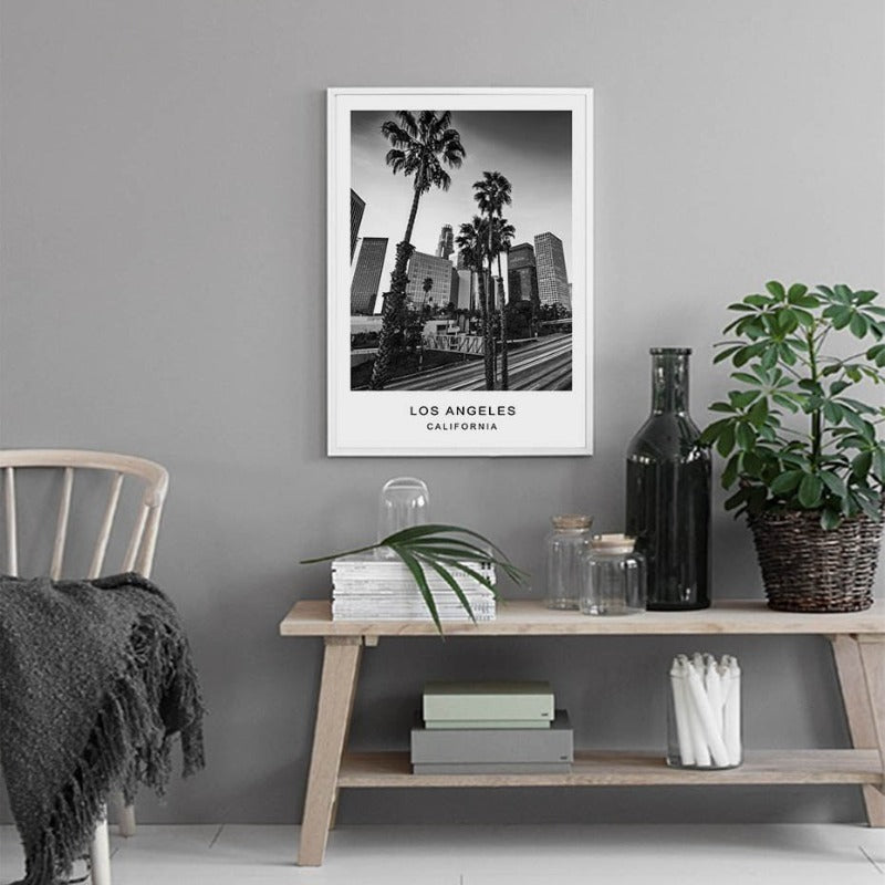 Los Angeles City Map Modern Building Landscape-Original Wall Arts
