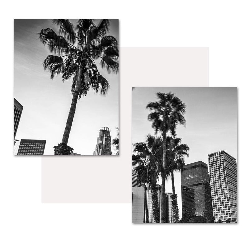 Los Angeles City Map Modern Building Landscape-Original Wall Arts