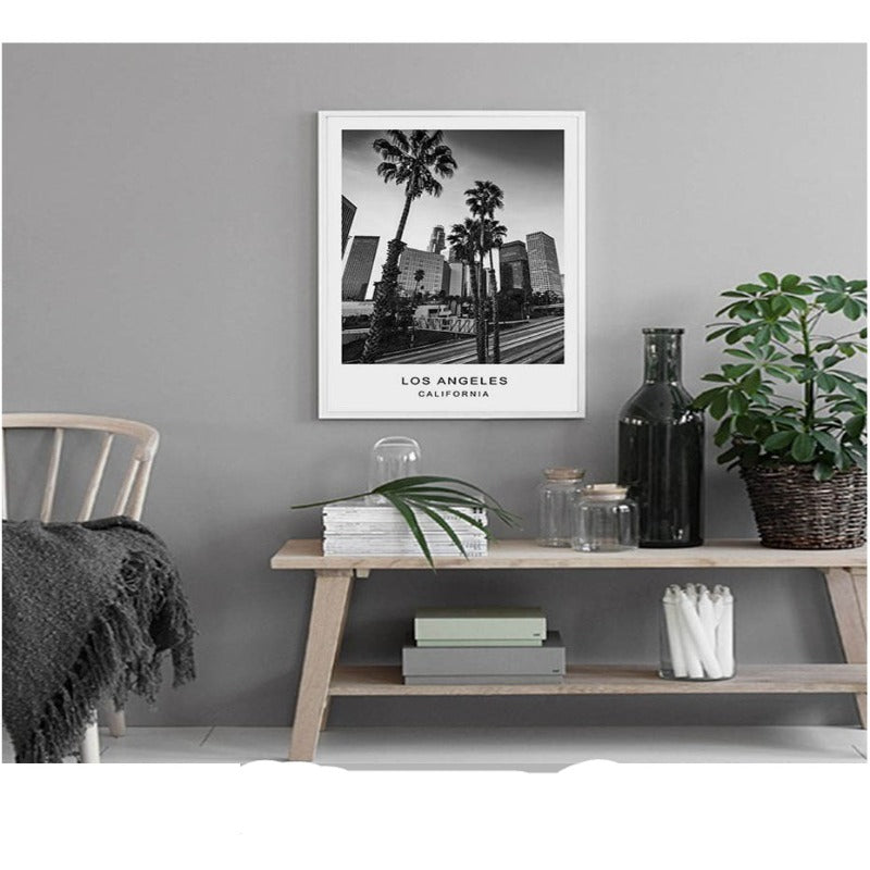Los Angeles City Map Modern Building Landscape-Original Wall Arts