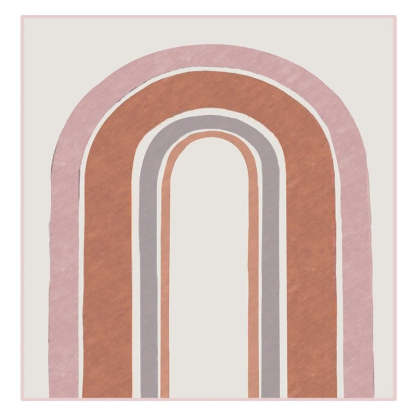 Mid-Century Modern Abstract Gallery Burnt Orange - Canvas Wall Art Painting-Original Wall Arts
