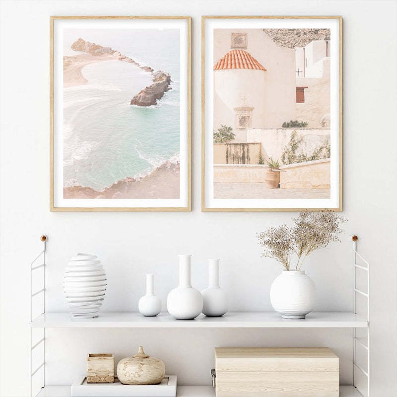 Mid-Century Modern Abstract Gallery Burnt Orange - Canvas Wall Art Painting-Original Wall Arts