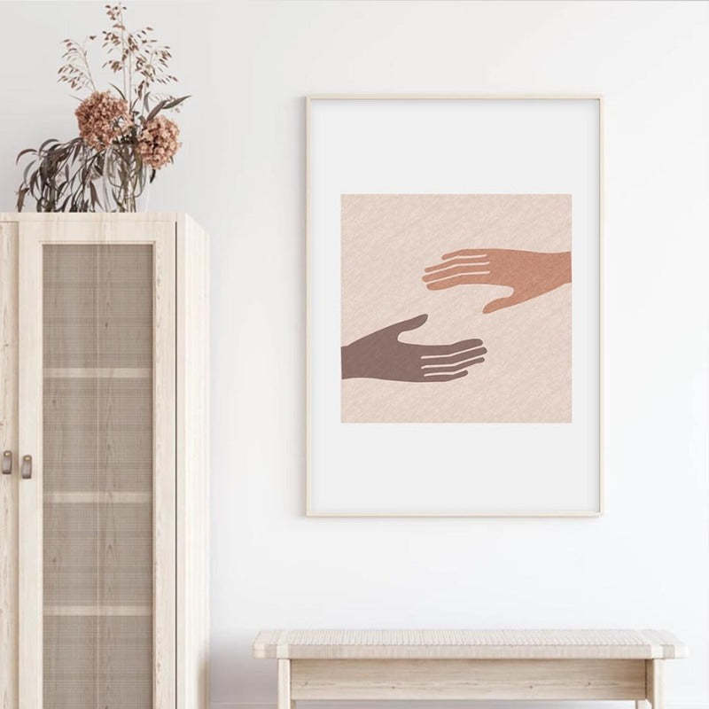 Mid-Century Modern Abstract Gallery Burnt Orange - Canvas Wall Art Painting-Original Wall Arts