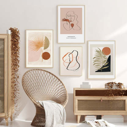Boho Style Gallery - Canvas Wall Art Painting-Original Wall Arts