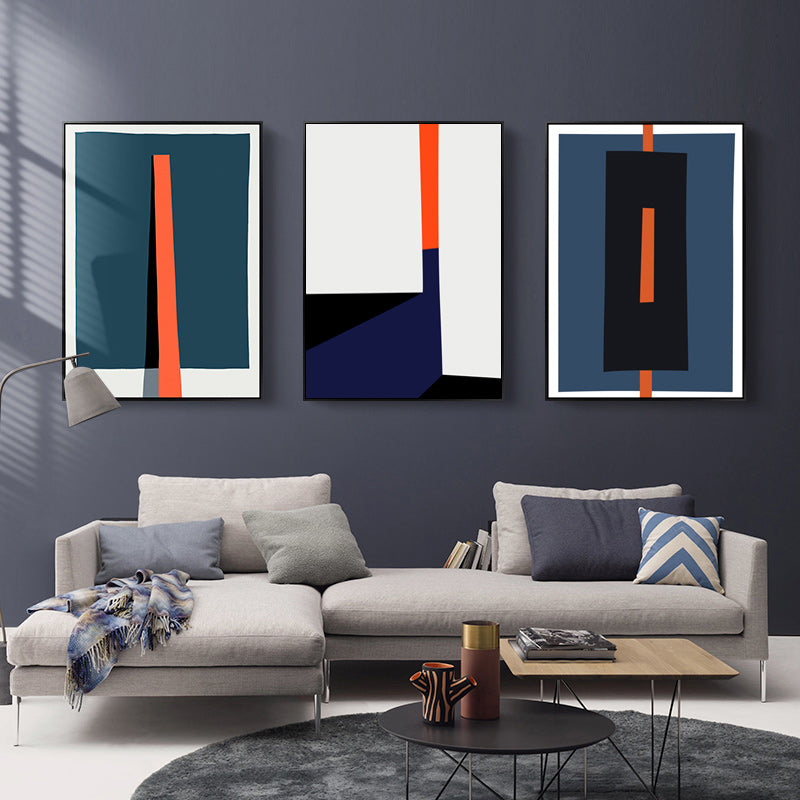 Geometric Colorful Prints Poster Nordic - Canvas Wall Art Painting-Original Wall Arts