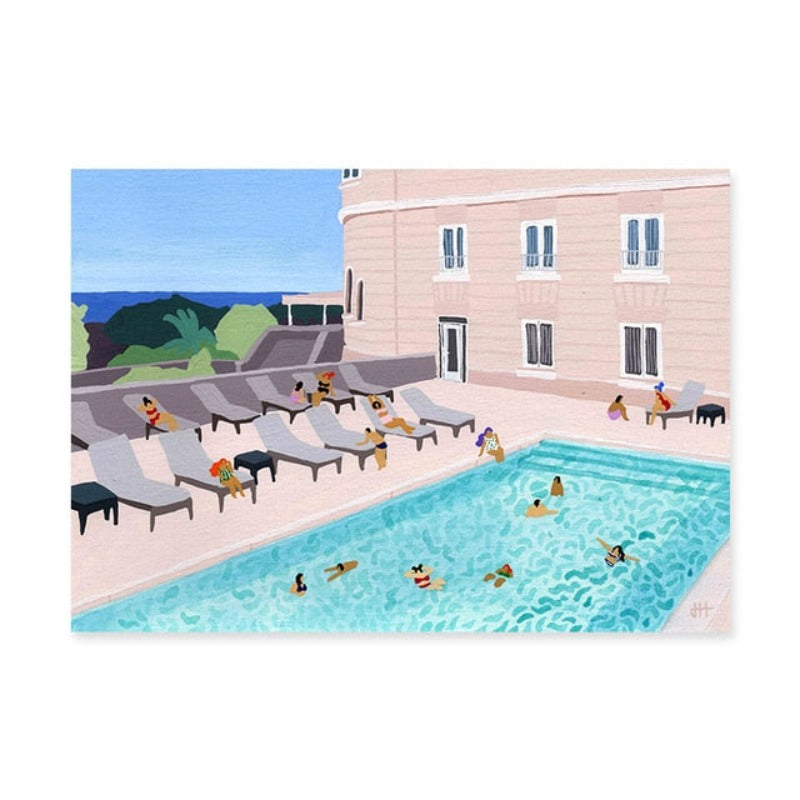 Summer Swimming Party Wall Art Pictures - Canvas Wall Art Painting-Original Wall Arts