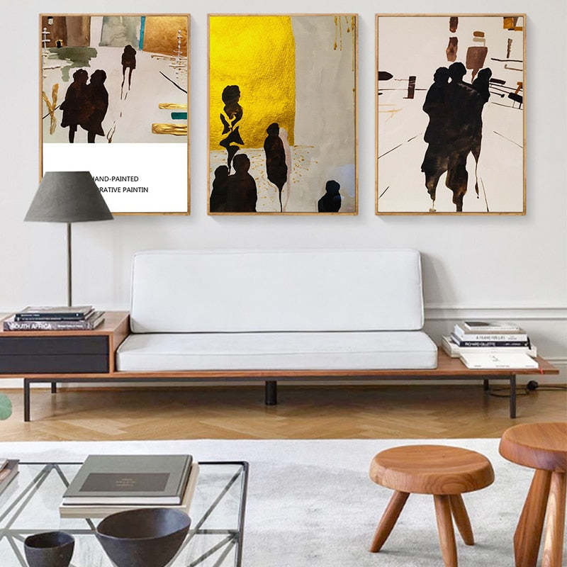 Shadows In City - Canvas Wall Art Painting-Original Wall Arts