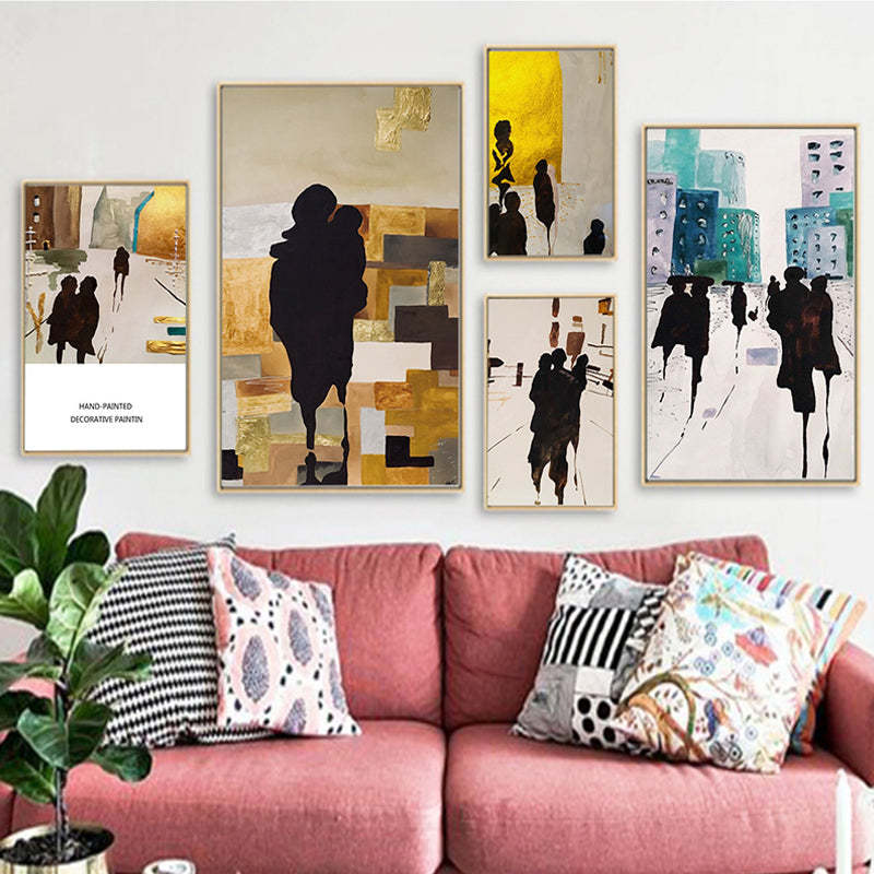 Shadows In City - Canvas Wall Art Painting-Original Wall Arts