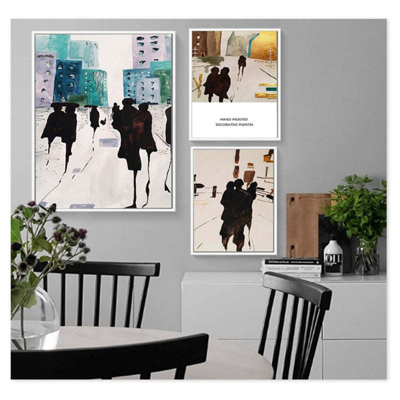 Shadows In City - Canvas Wall Art Painting-Original Wall Arts